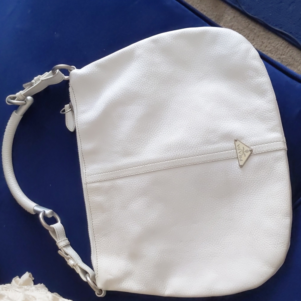White Prada bag